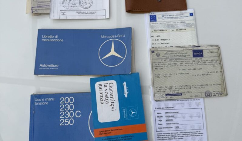 
								MERCEDES BENZ 200 W123 “STUPENDA ASI – TARGHE ORIGINALI” full									