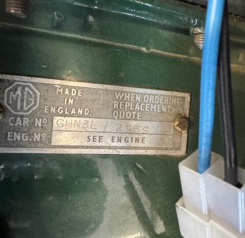 
								MG B 1800 ROADSTER TARGA ORIGINALE “TO” full									